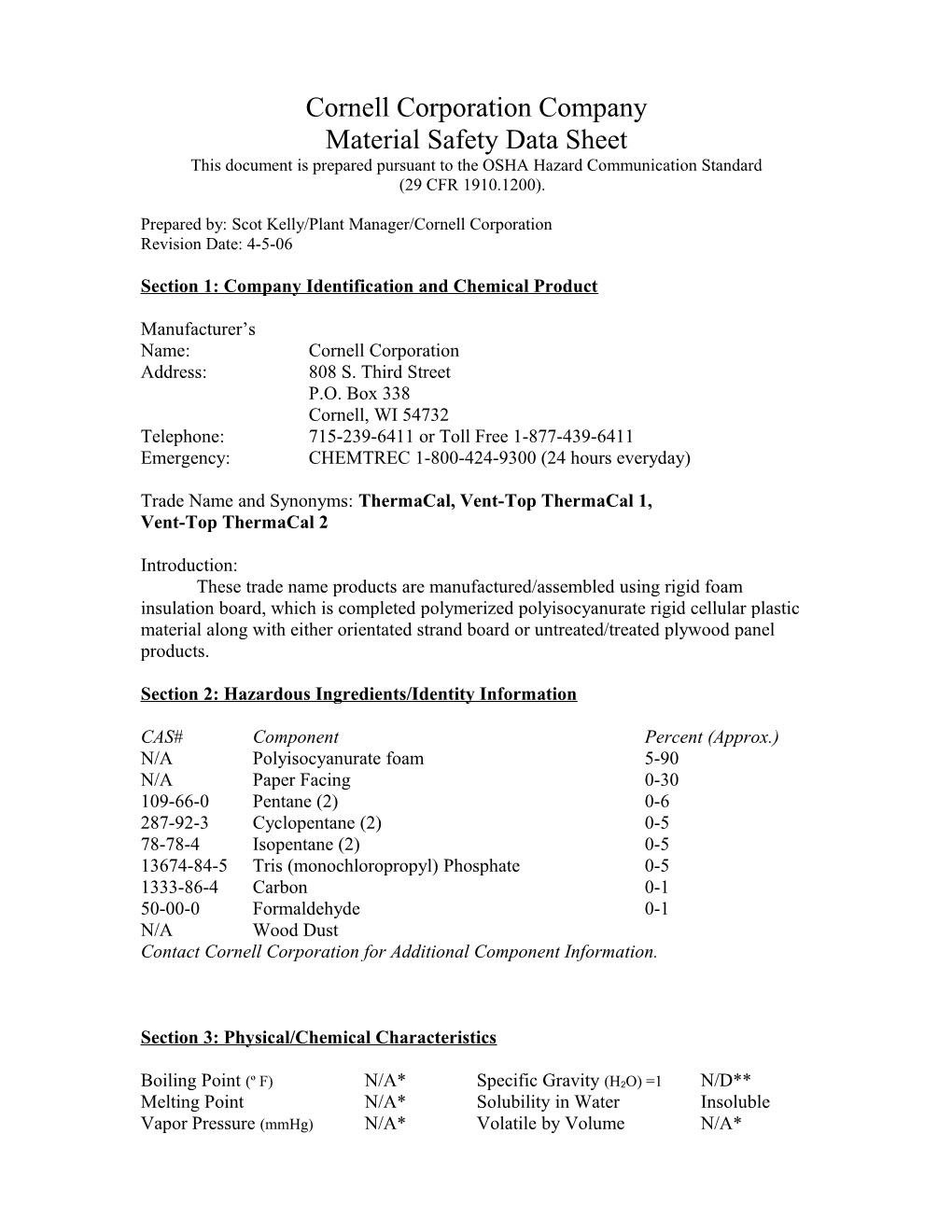 Cornell Corporation Company