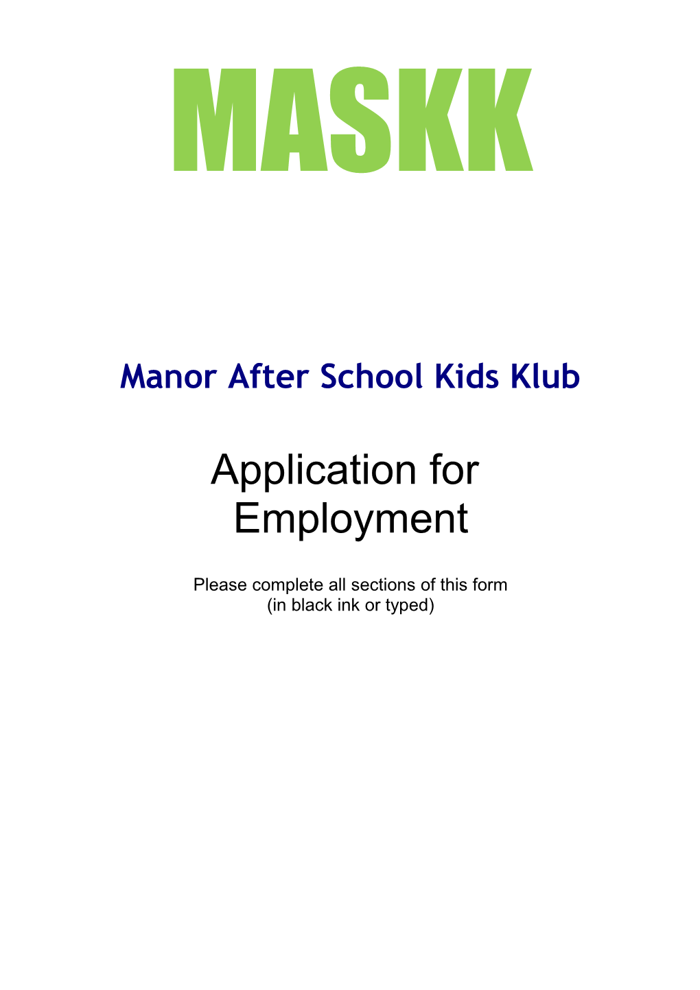 Manor After School Kids Klub