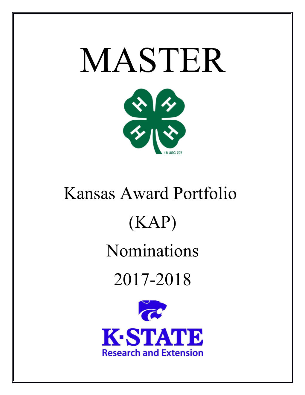 Kansas Award Portfolio