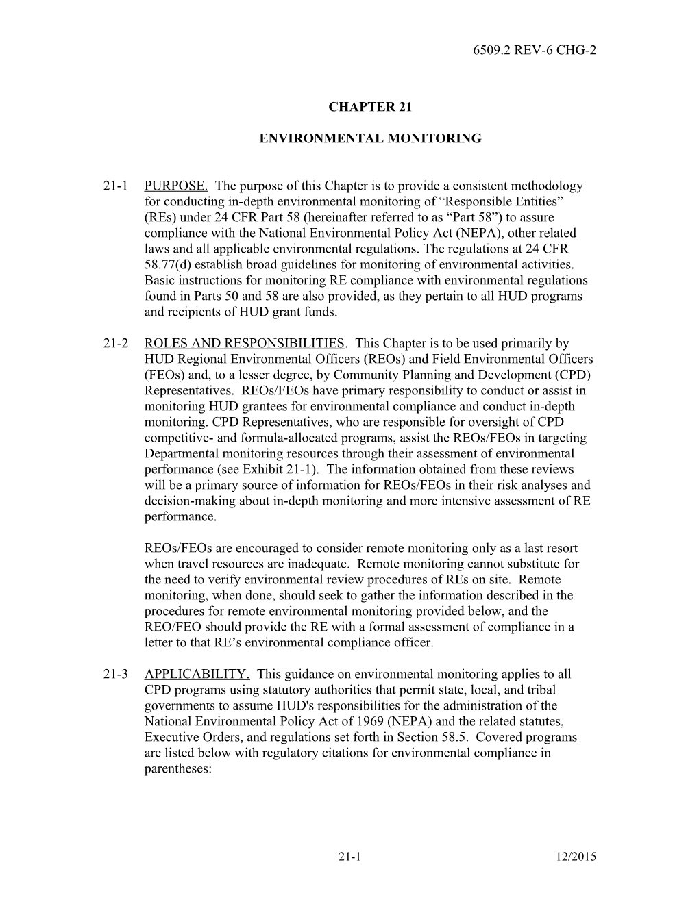 Environmental Monitoring