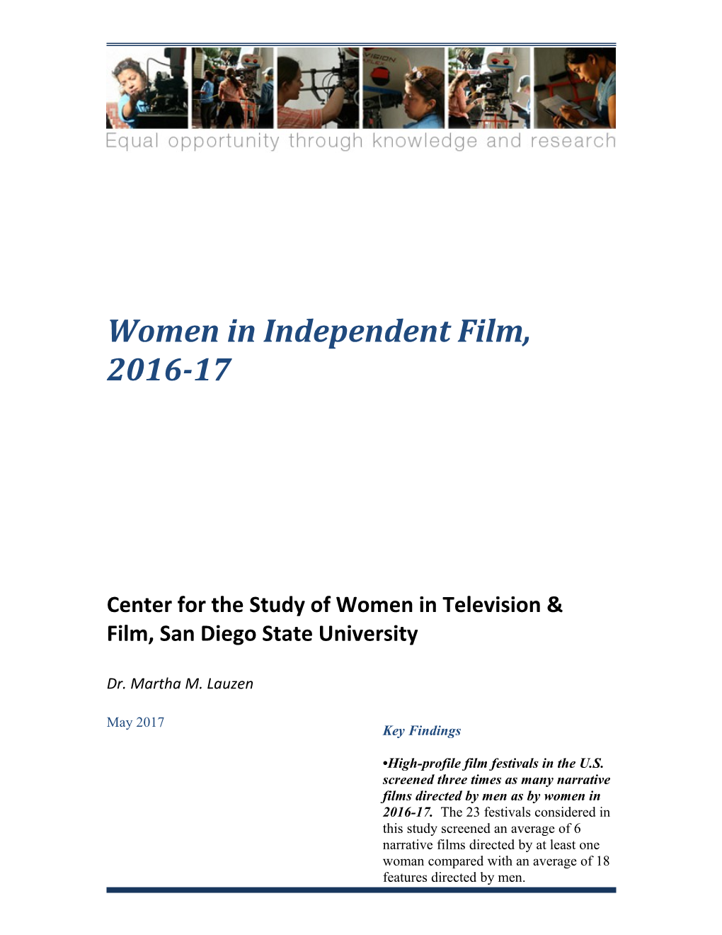 Center for the Study of Women in Television and Film