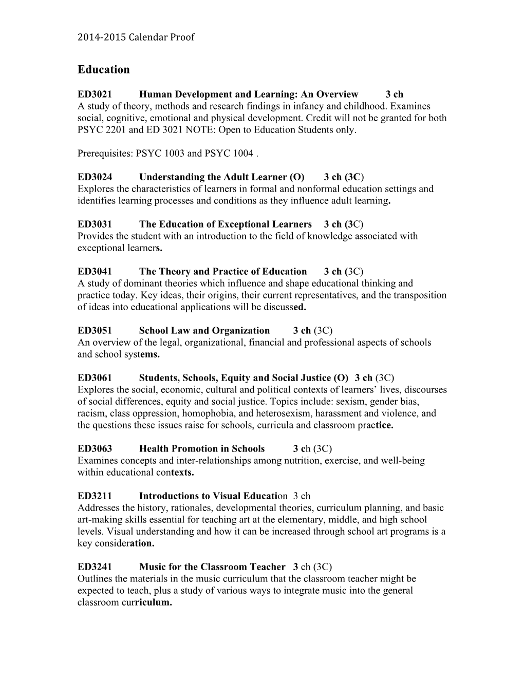 Ed3021human Development and Learning: an Overview3 Ch