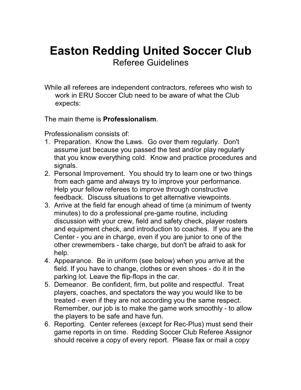 Easton Redding United Soccer Club