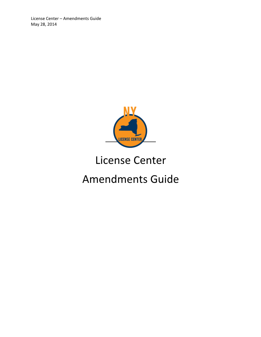 License Center Amendments Guide