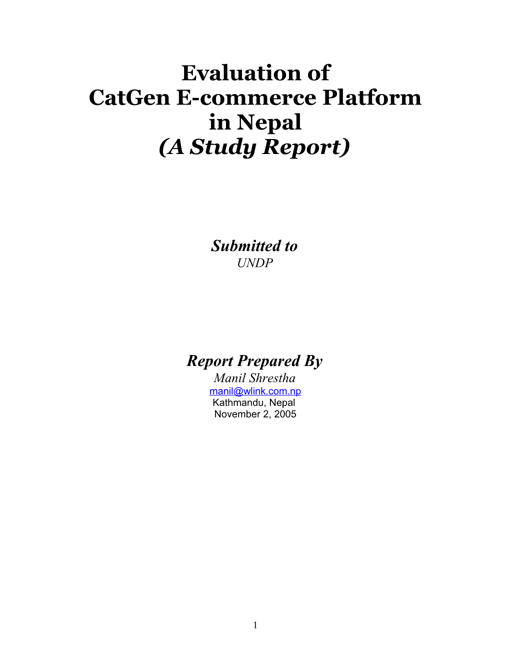 Catgen E-Commerceplatform in Nepal