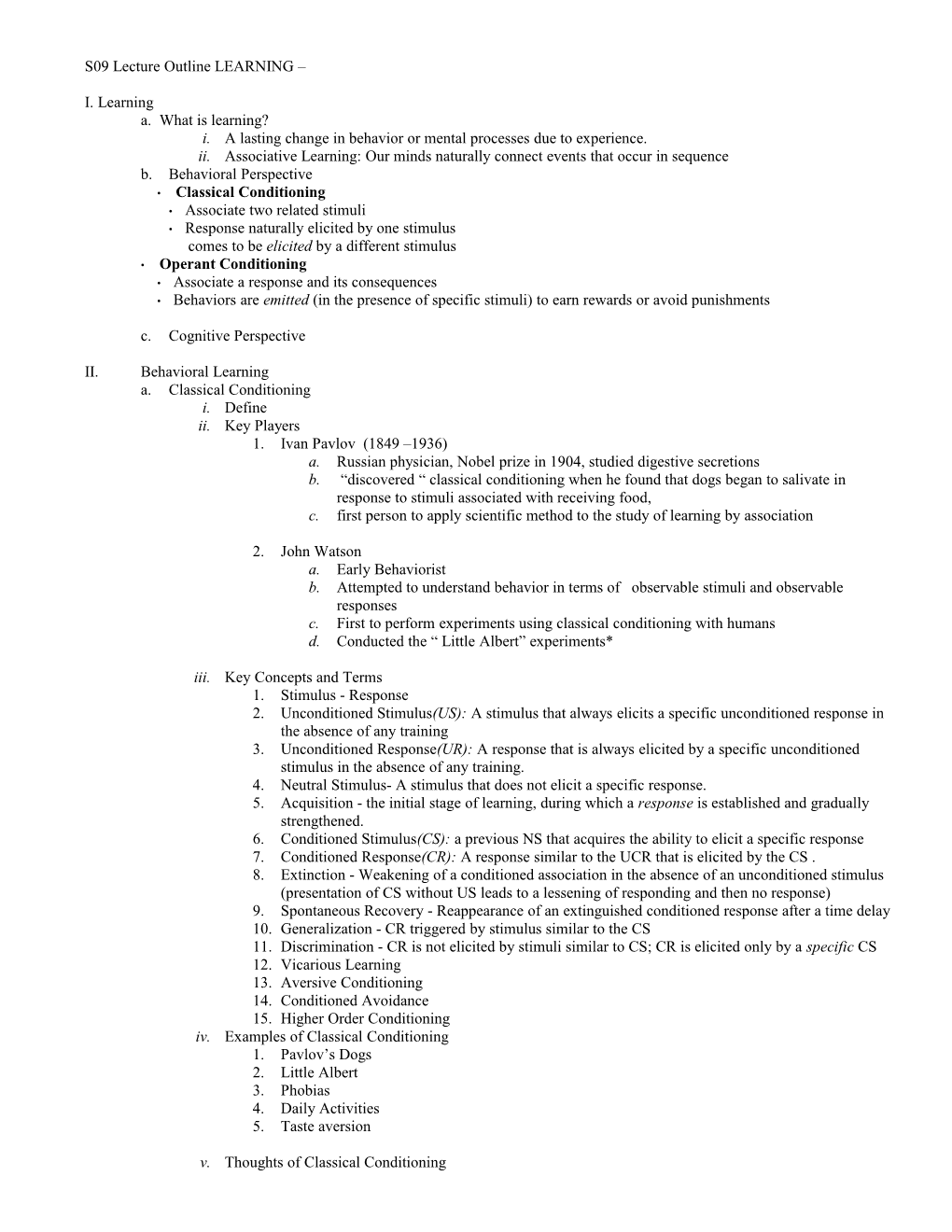 LEARNING Classroom Topic Exploration Crosswalked with Zimbardo Et Al Psychology Core Concepts