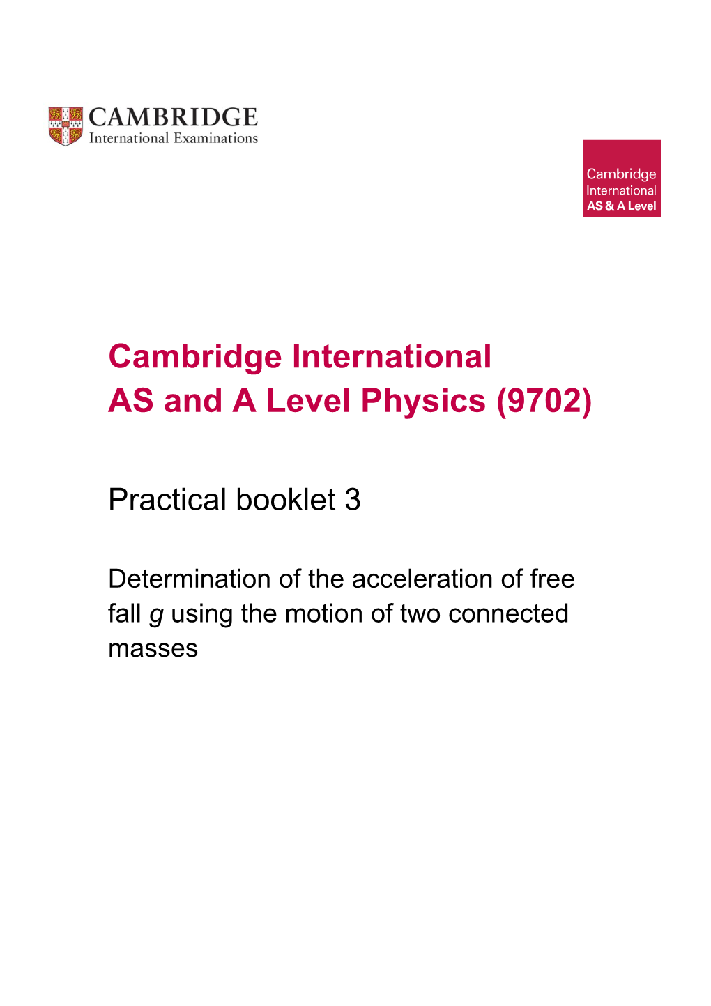 AS and a Levelphysics (9702)