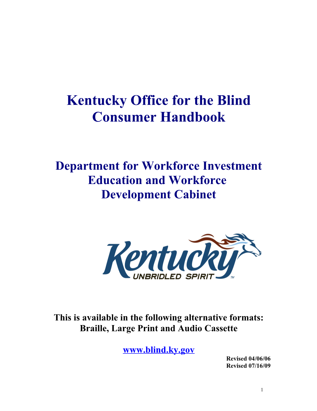 Workforce Development Cabinet