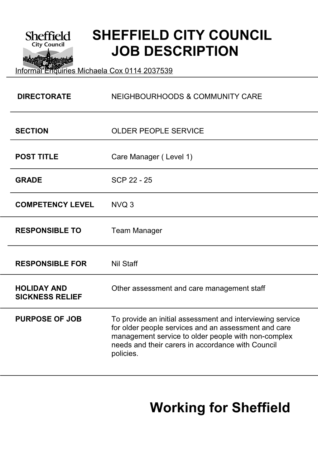POST Titlecare Manager ( Level 1)
