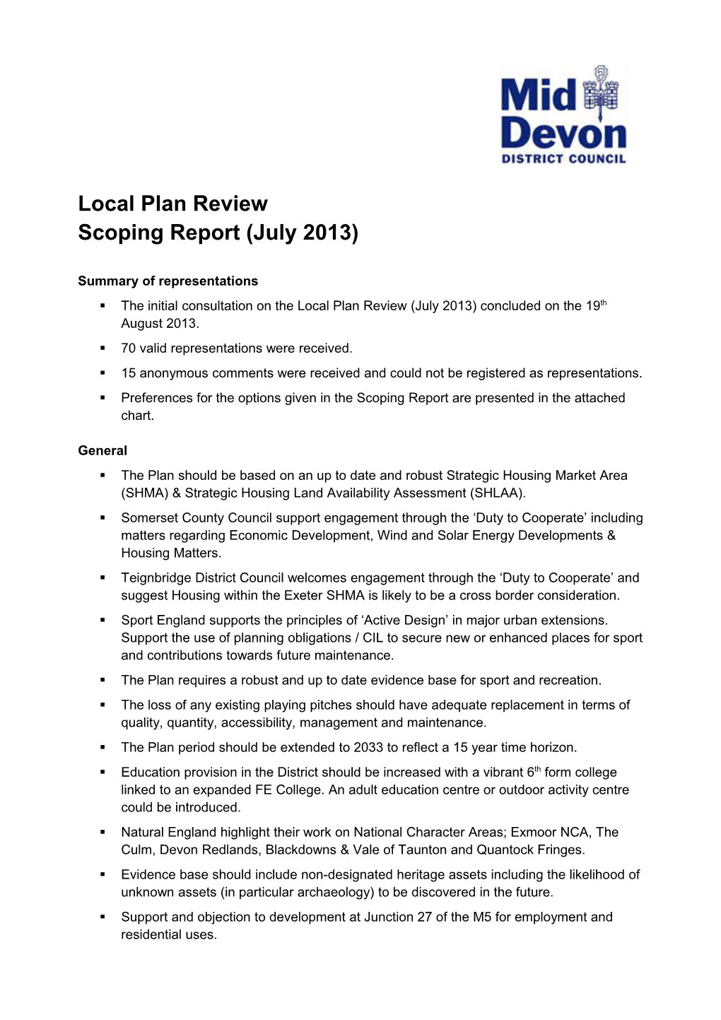 Local Plan Review