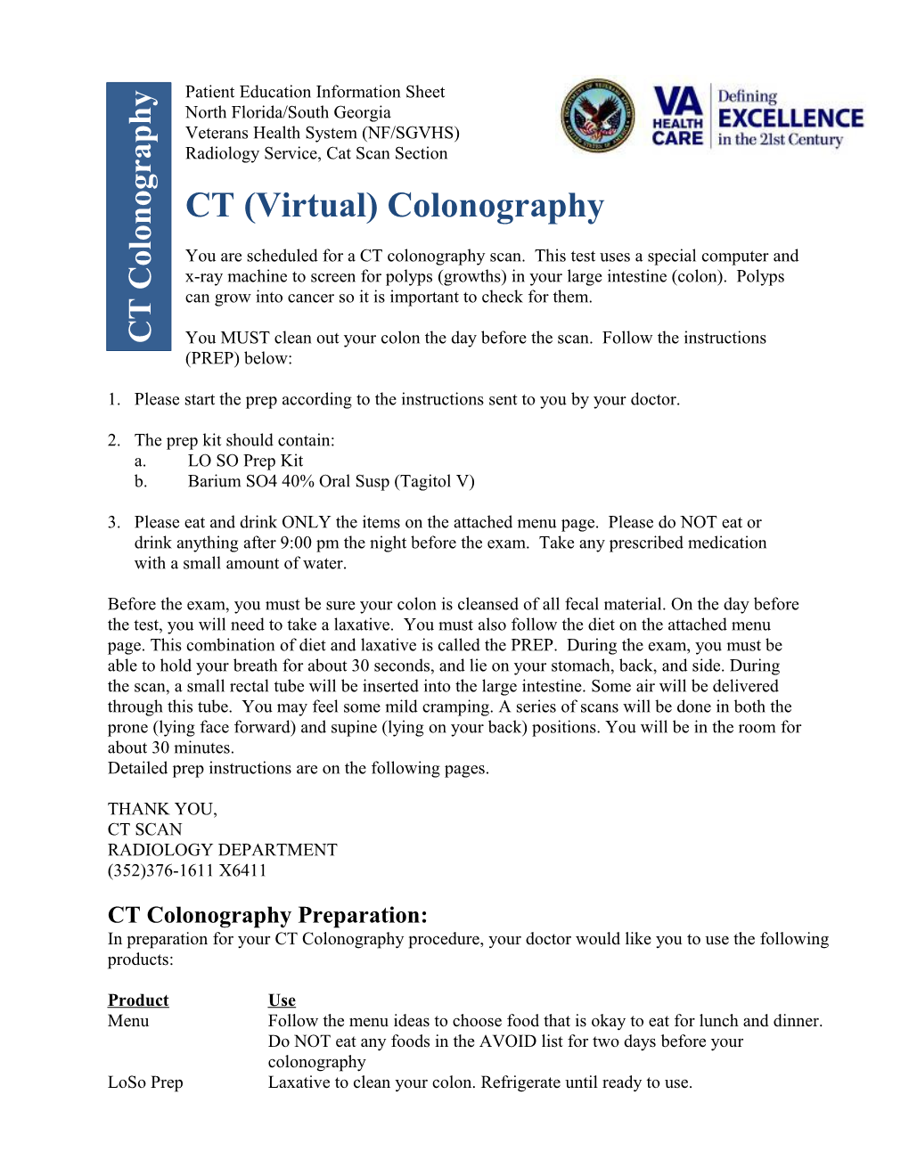 CT (Virtual) Colonography