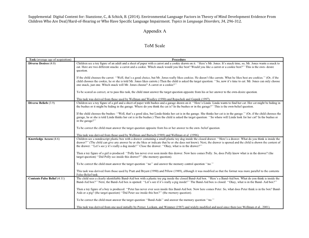 Examples of Mental State Terms in English