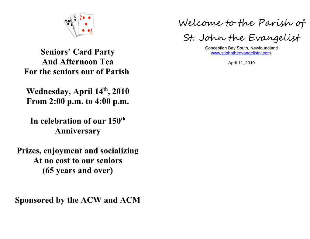 Seniors Card Party