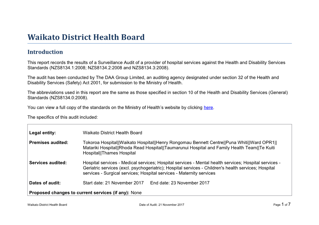 Waikato District Health Board