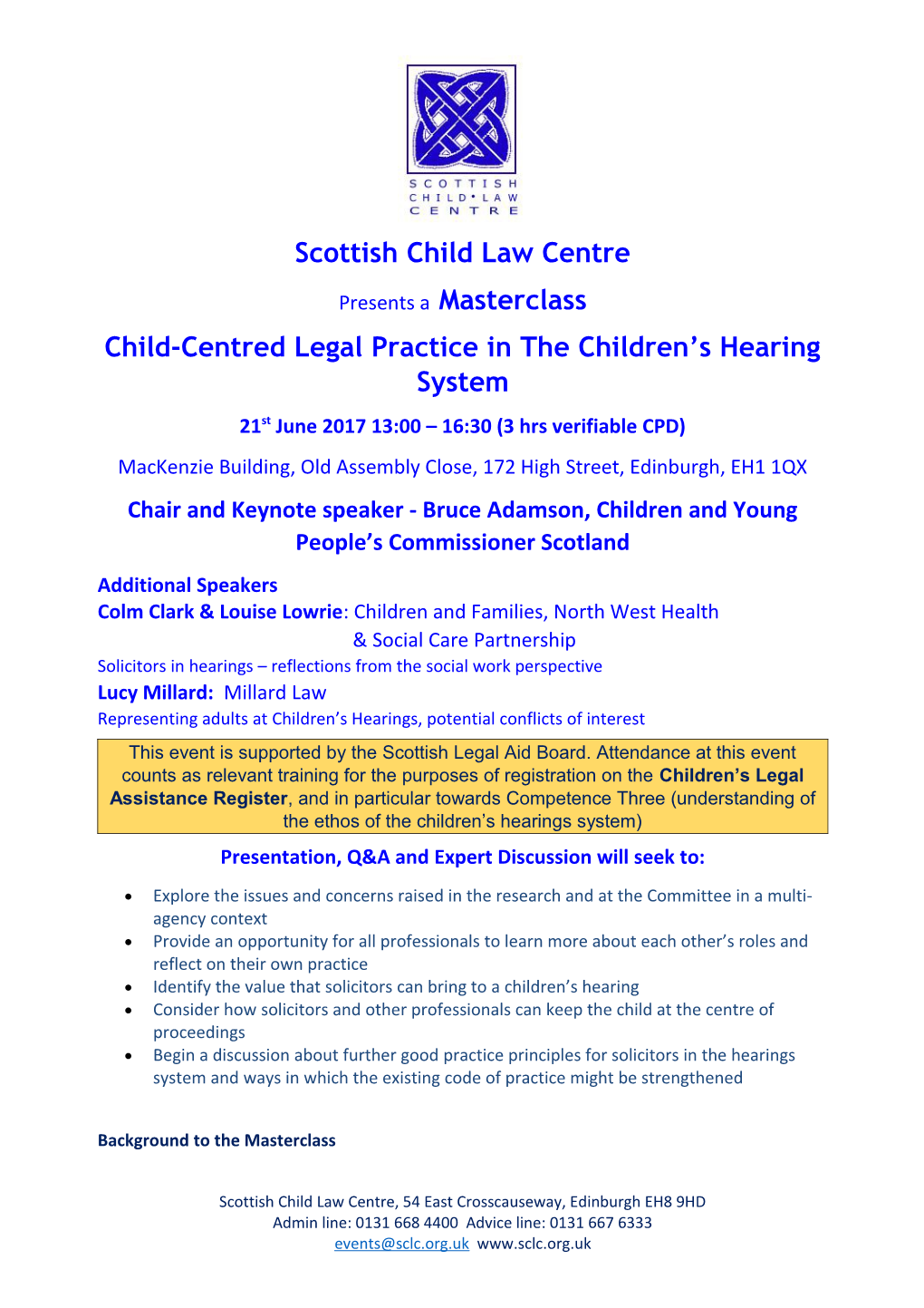 Scottish Child Law Centre