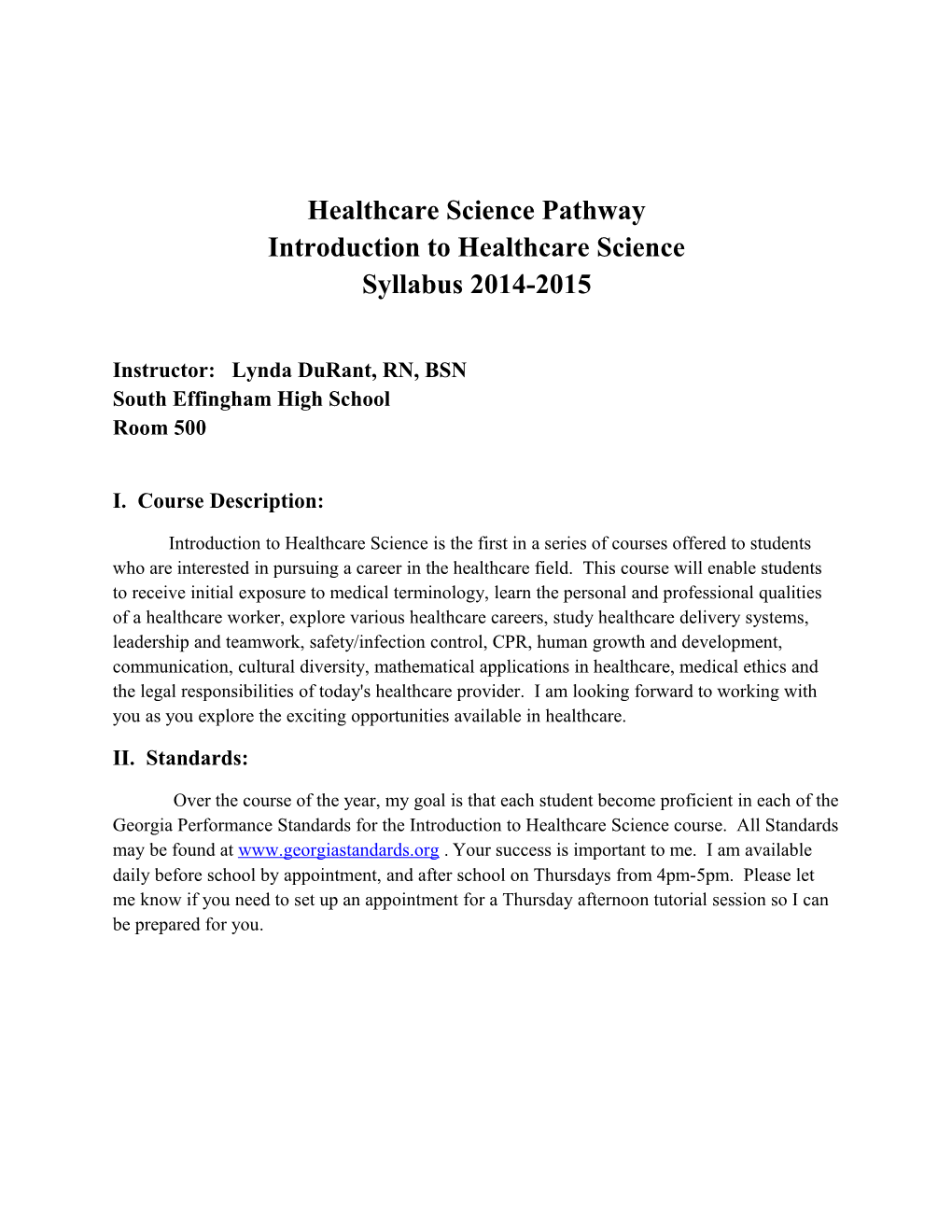 Healthcare Science Pathway