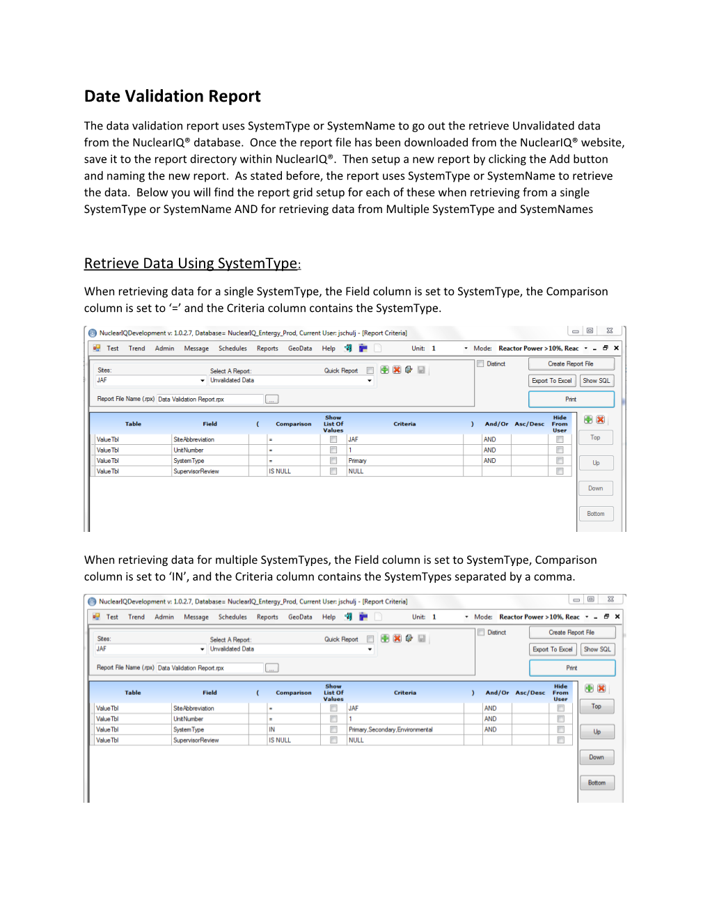 Date Validation Report