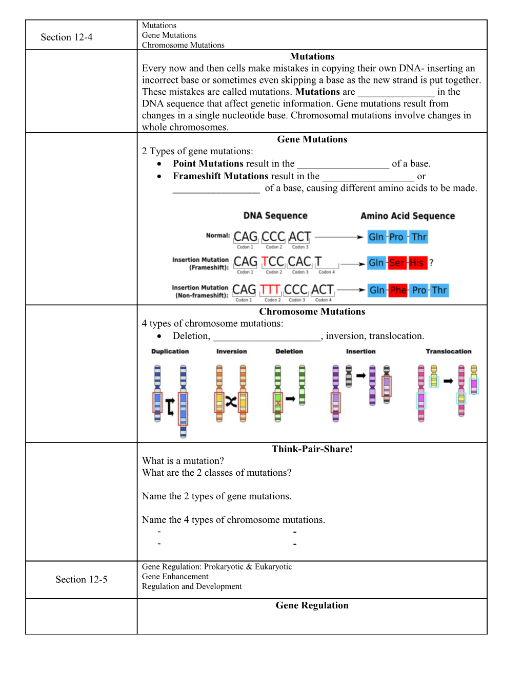 Point Mutations Result in the ______Of a Base