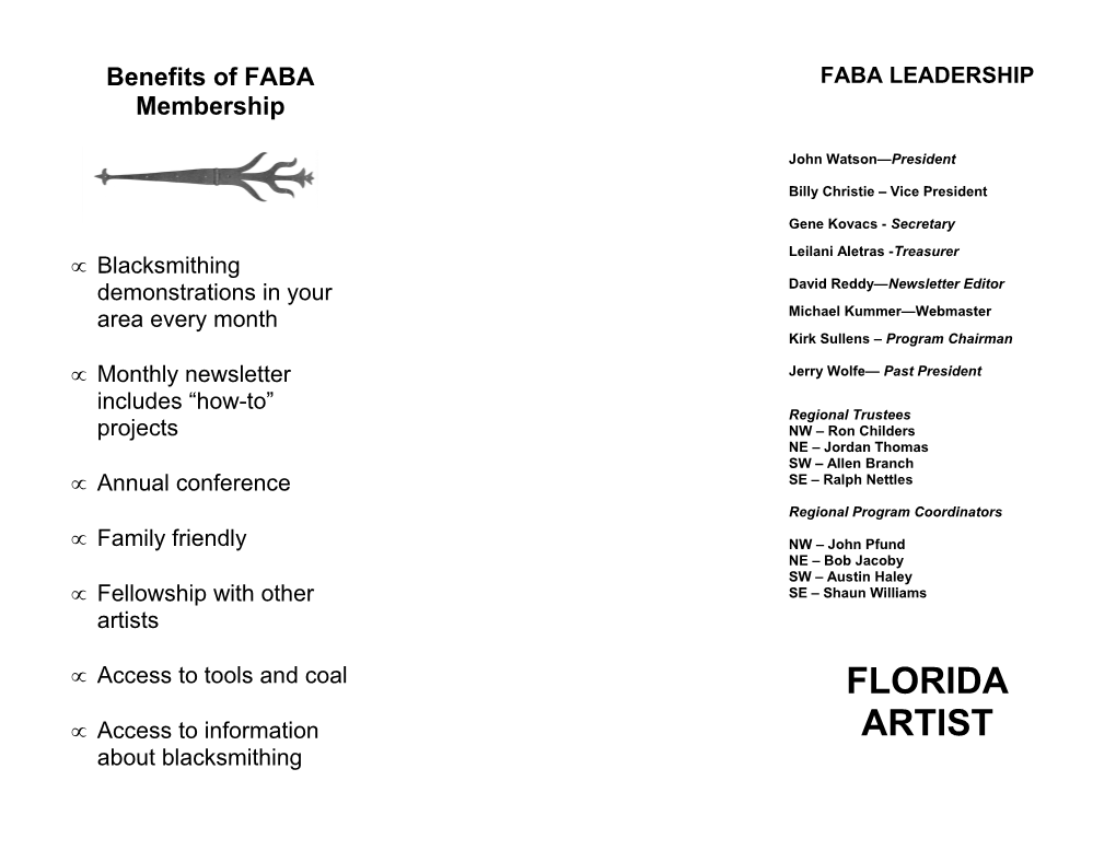 Benefits of FABA Membership