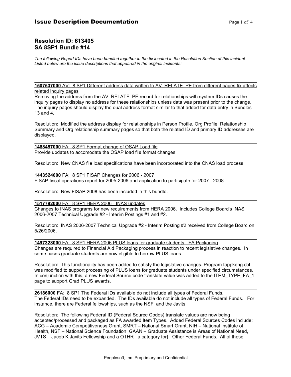 Issue Description Documentationpage 1 of 4