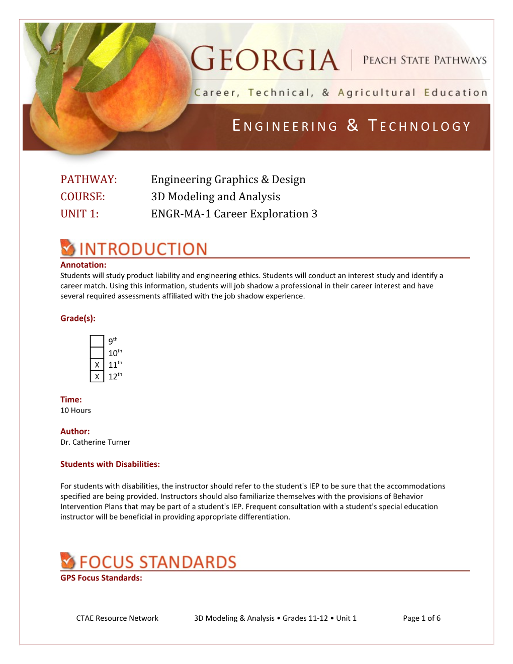 PATHWAY: Engineering Graphics & Design