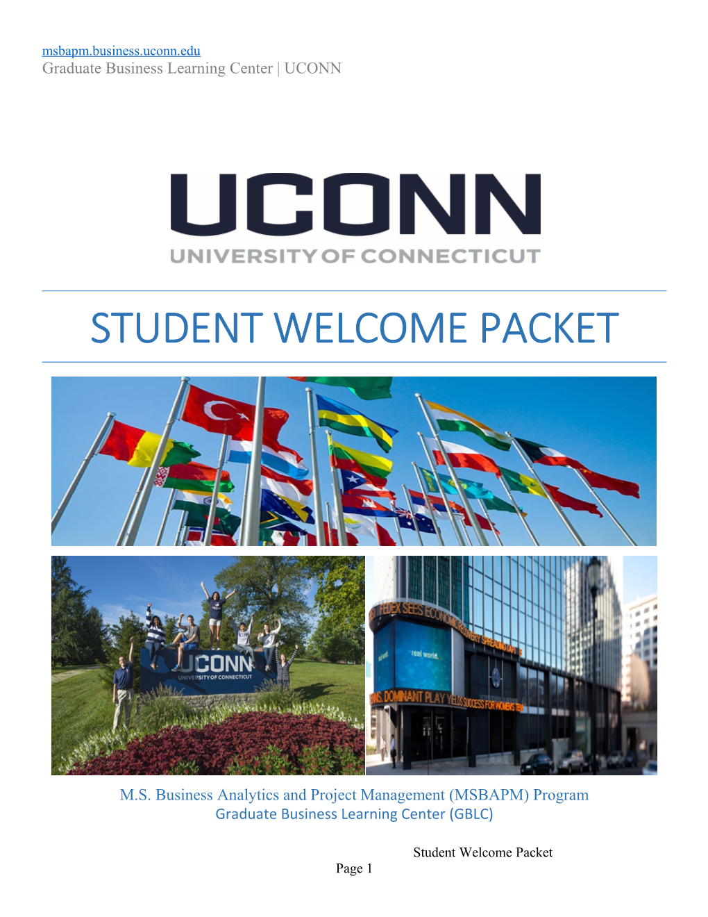 Student Welcome Packet