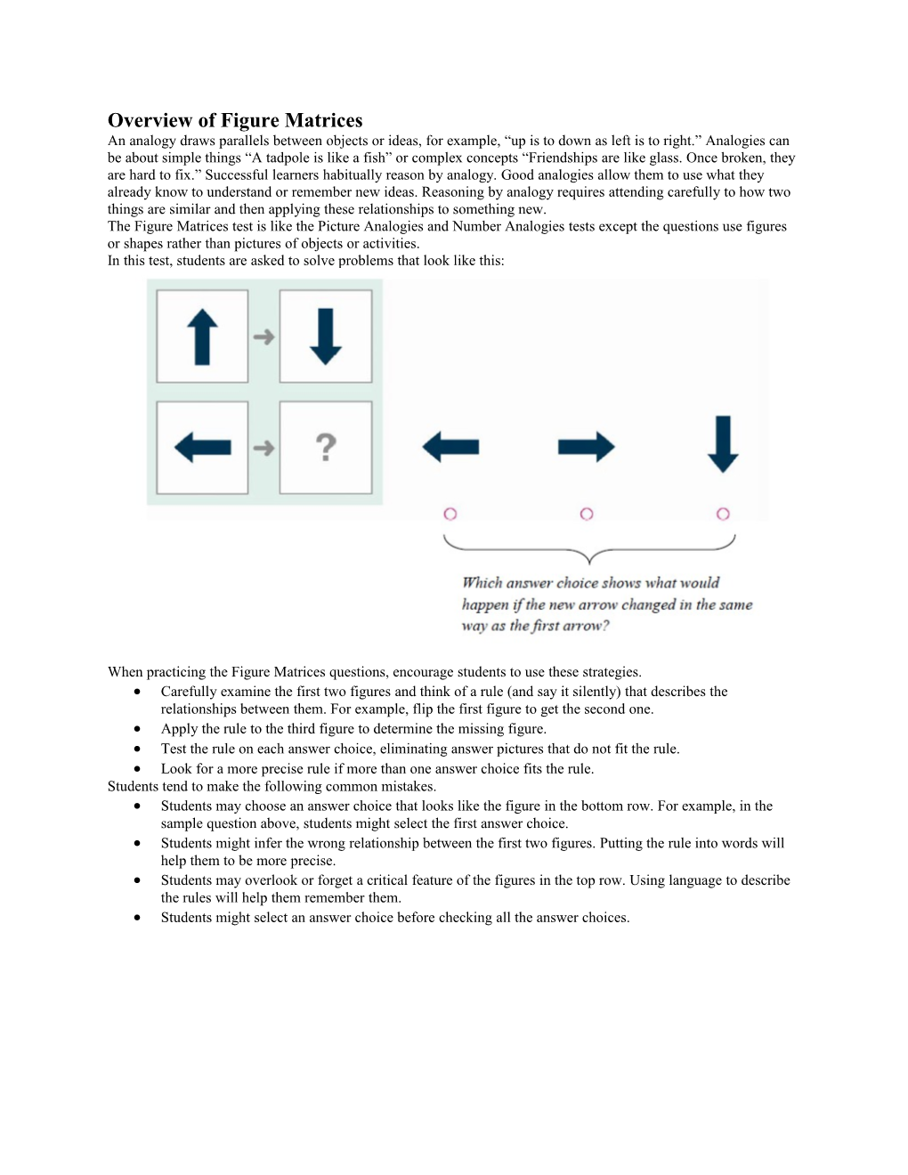 Overview of Figure Matrices