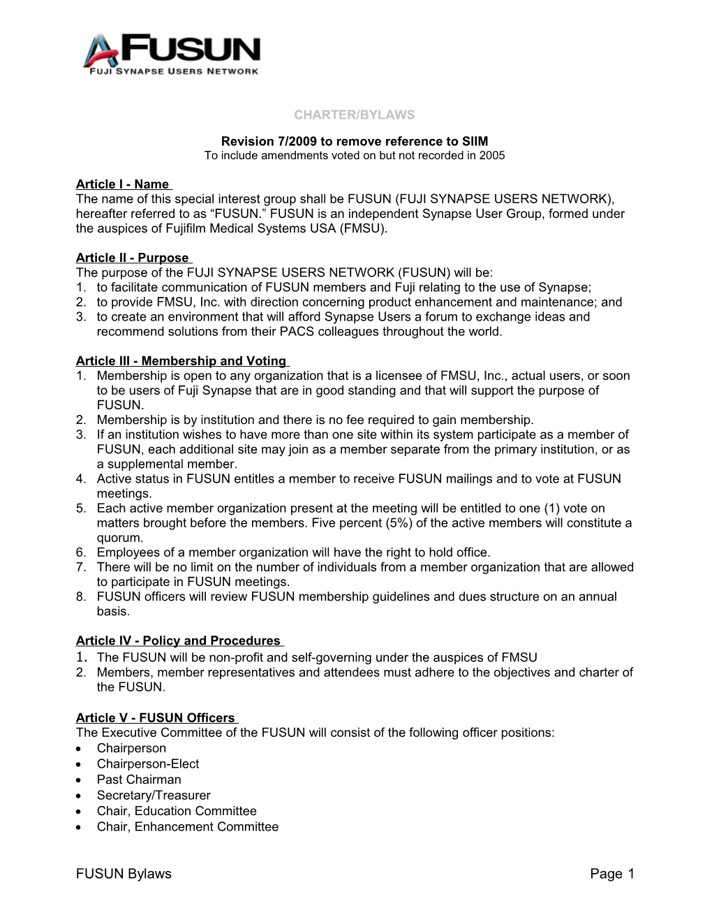 Revision 7/2009 to Remove Reference to SIIM