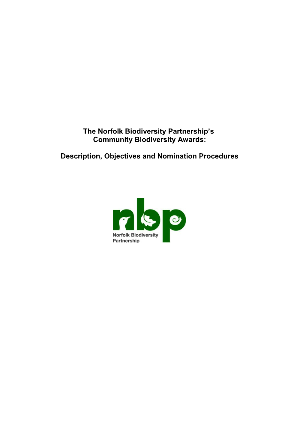 The Norfolk Biodiversity Partnership S