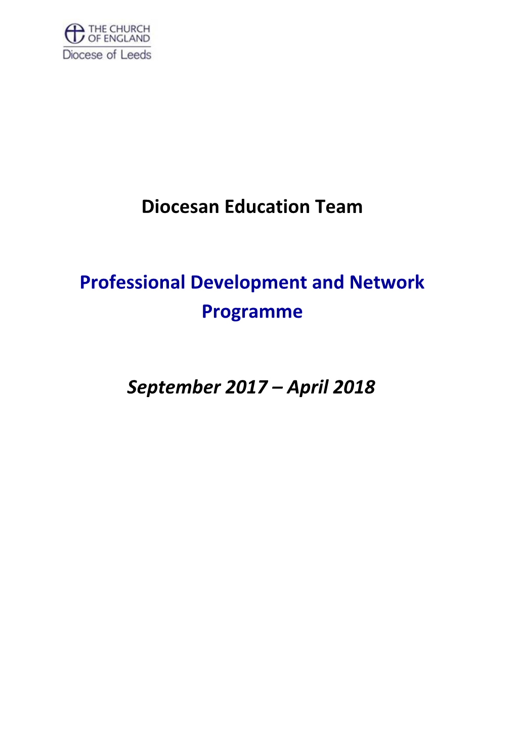 Professional Development and Network Programme