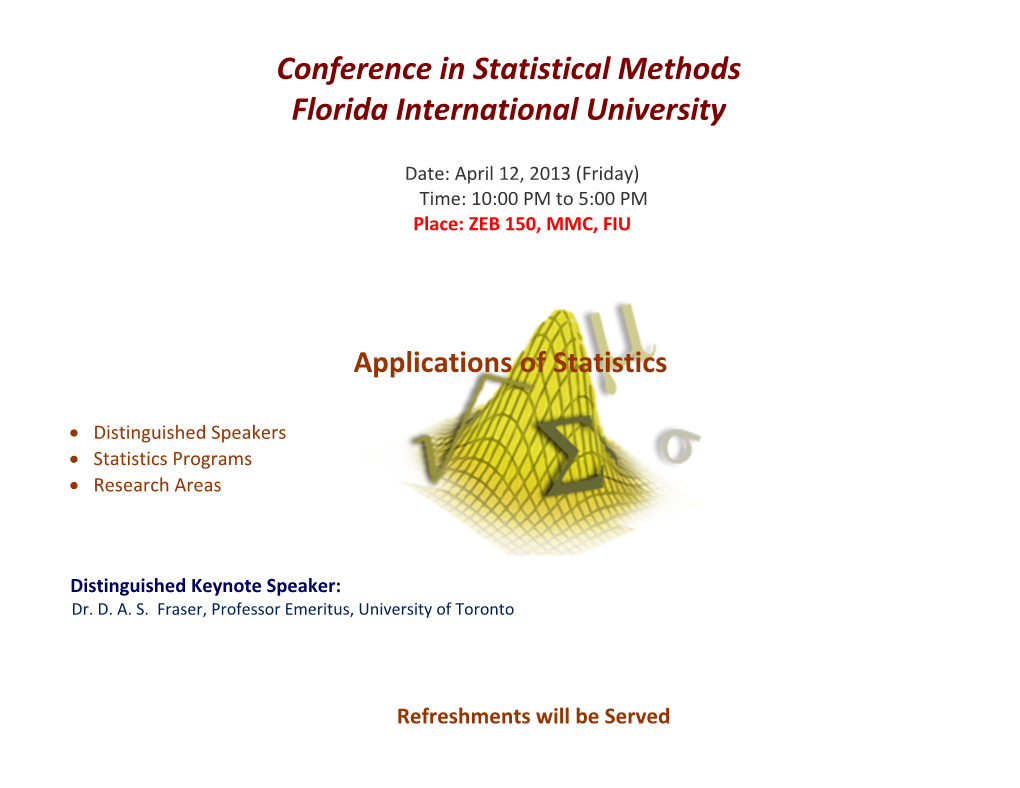 Statistics Mentoring Conference