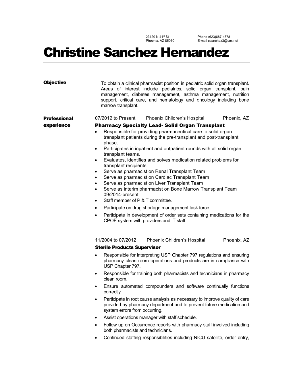 Christine Sanchez Hernandez