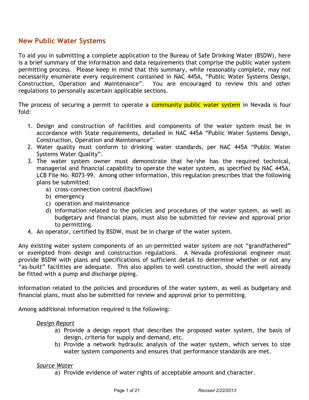 REGULATED SYNTHETIC ORGANIC COMPOUNDS (Socs)