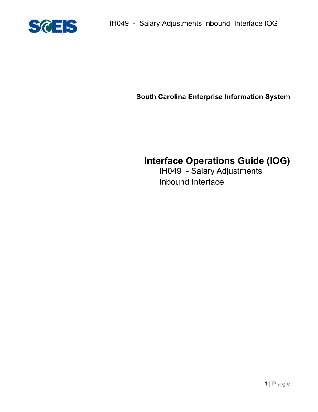 IM385 IOG - SCDC Canteen POS - Outbound Interface