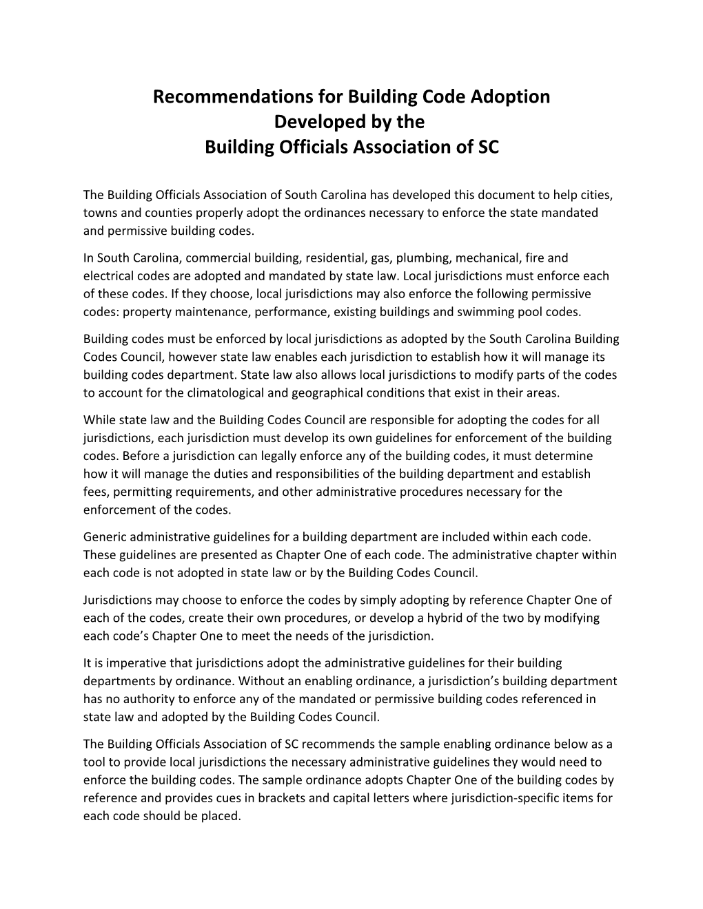 Building Code Adoption Final