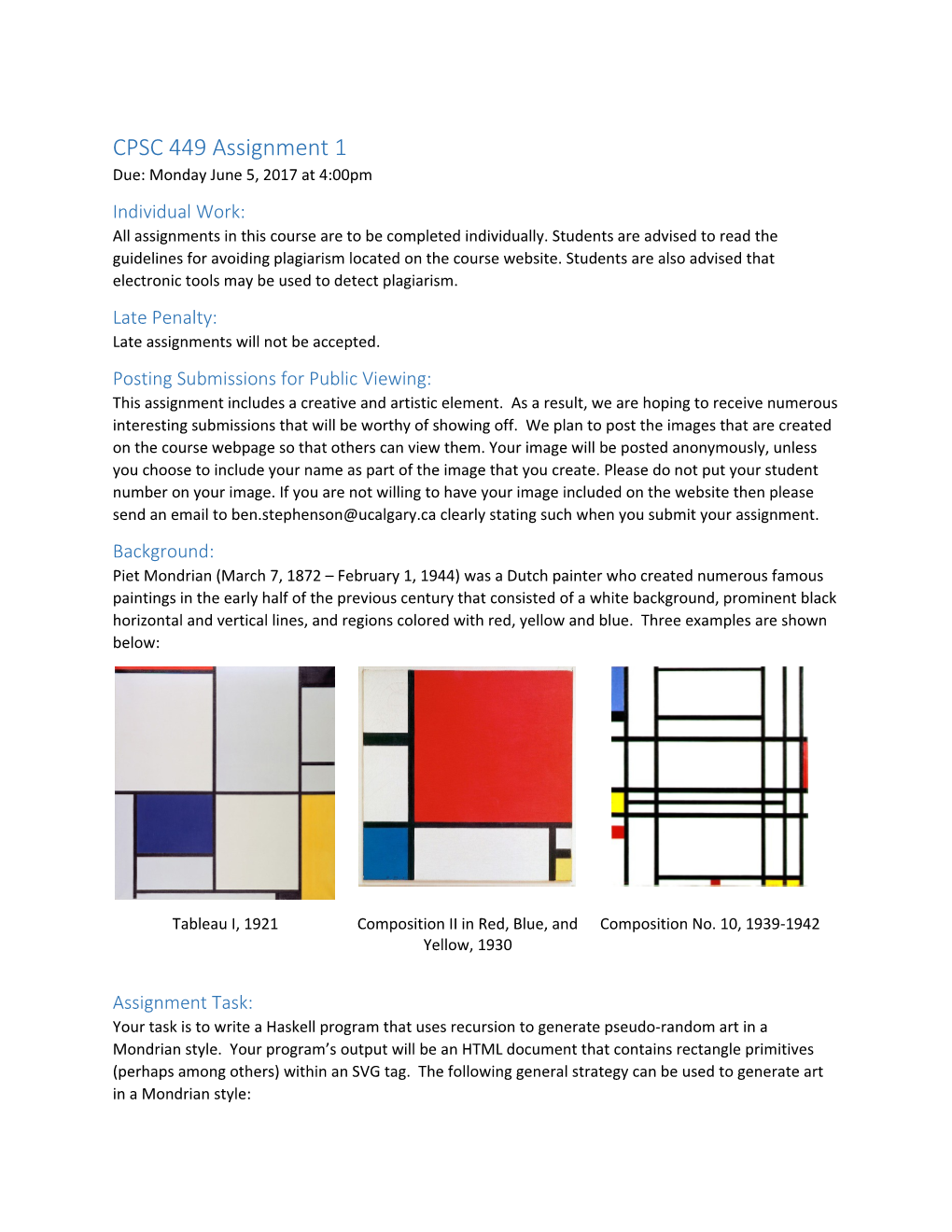 CPSC 449 Assignment 1