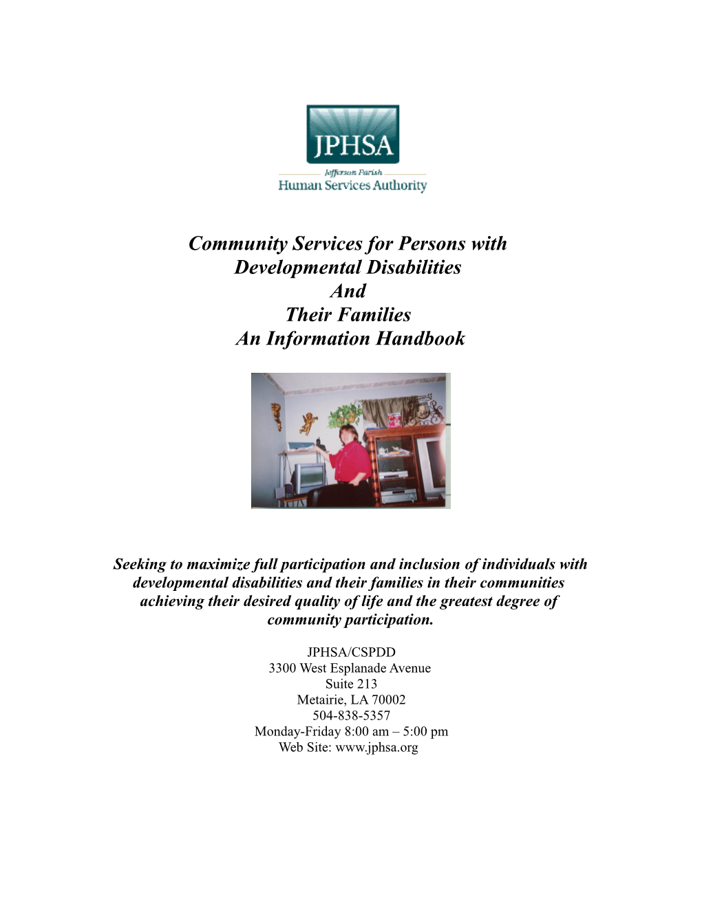 Community Services for Persons With