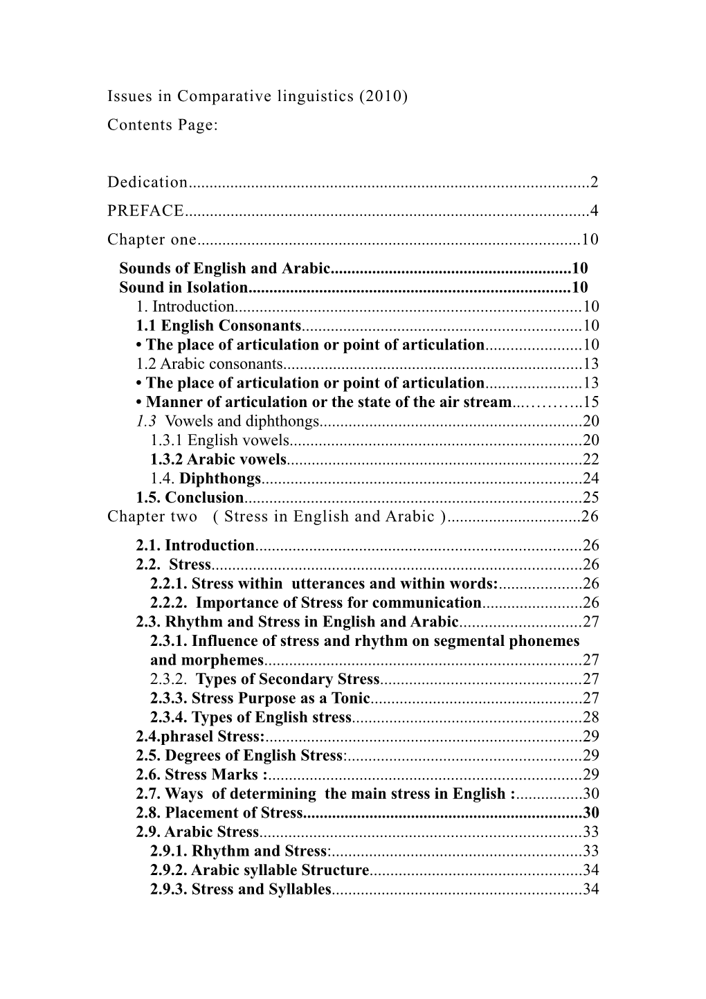 Issues in Comparative Linguistics (2010)