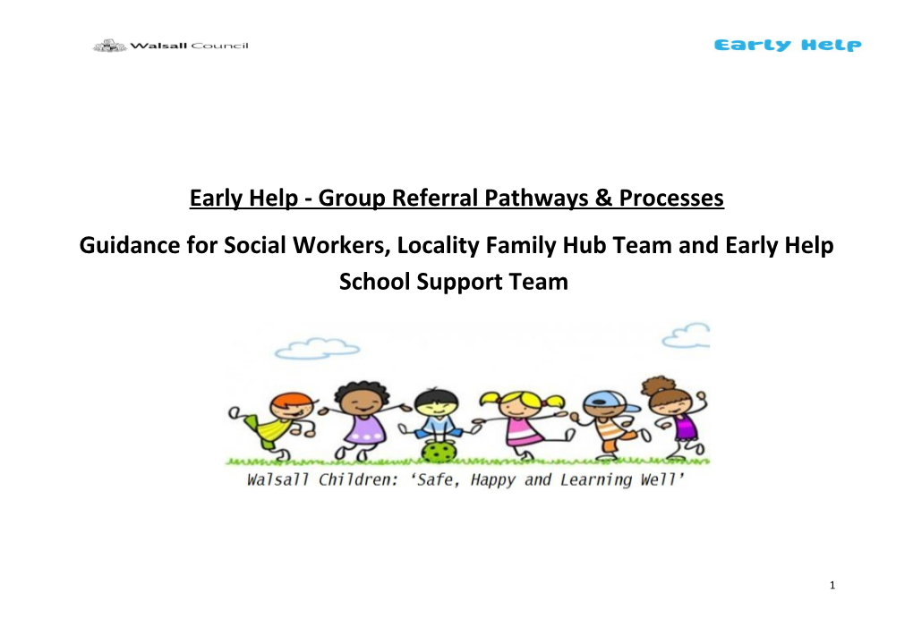 Early Help - Group Referral Pathways Processes