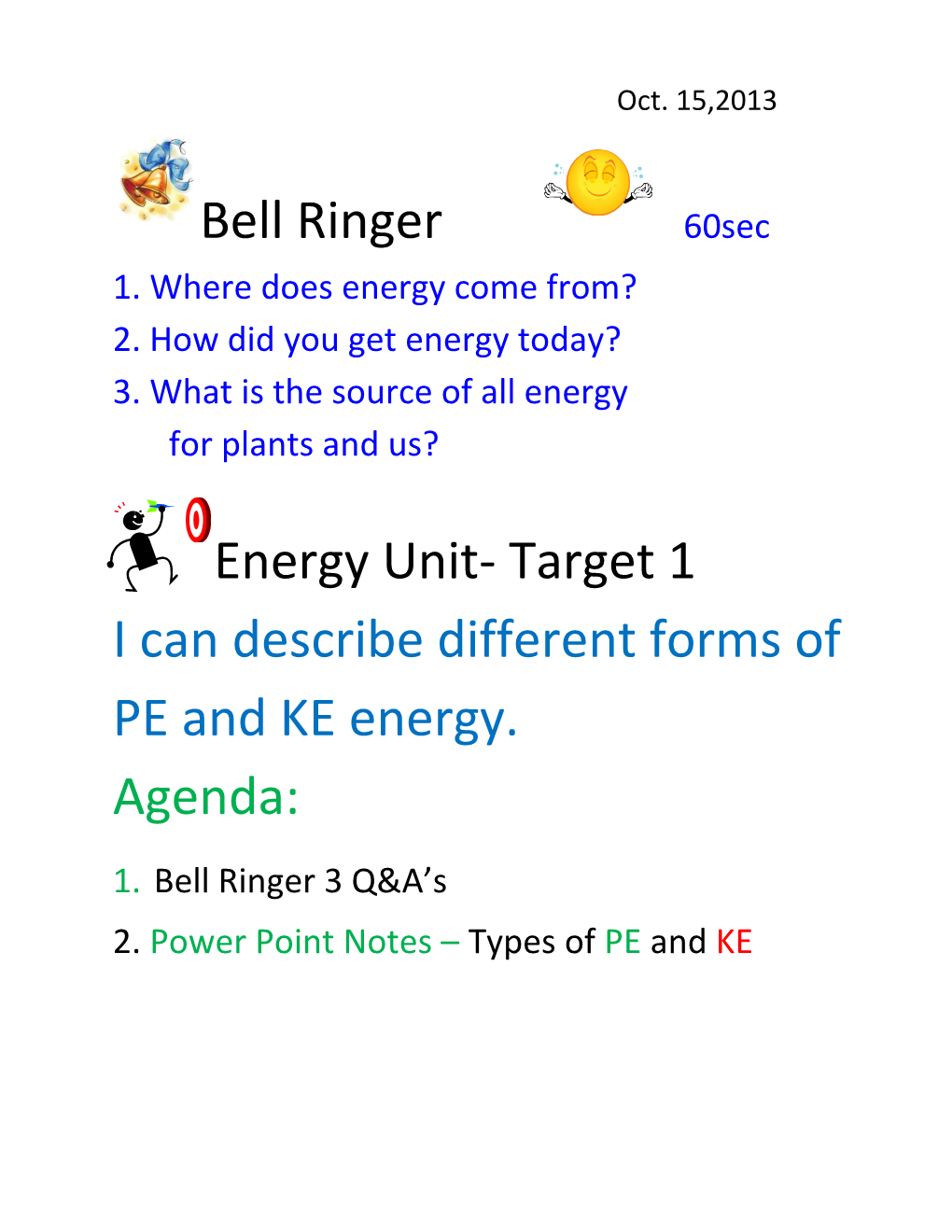 1. Where Does Energy Come From?