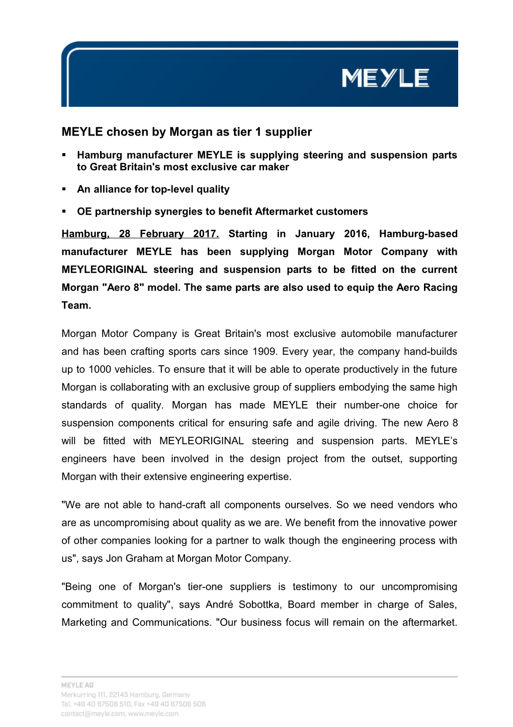 MEYLE Chosenby Morgan Astier 1 Supplier