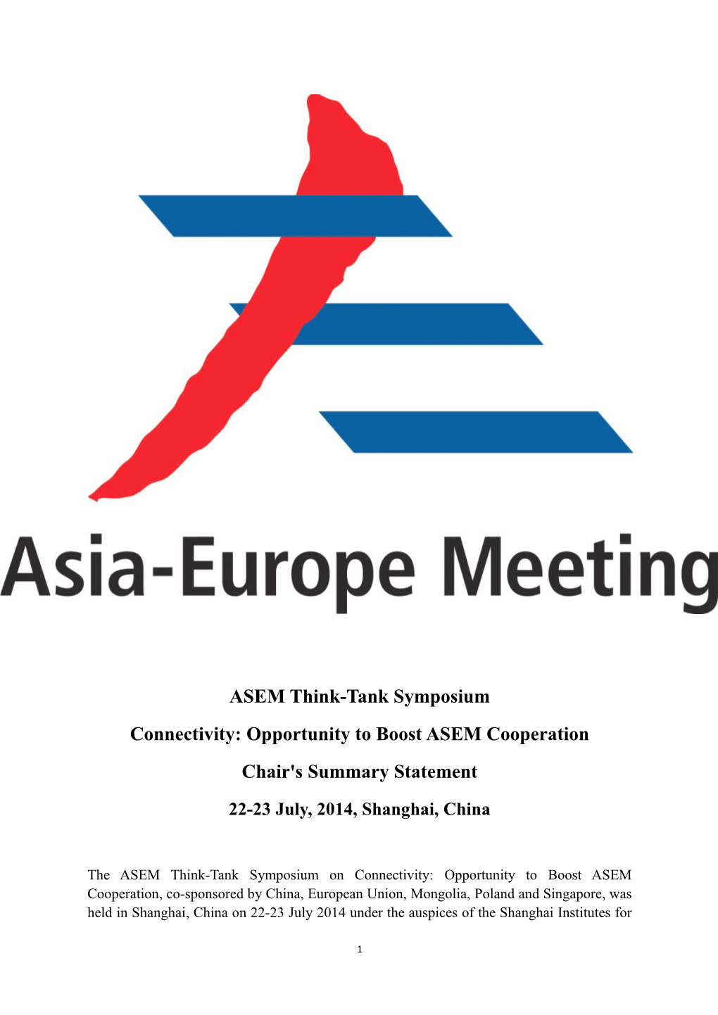 ASEM Think-Tank Symposium