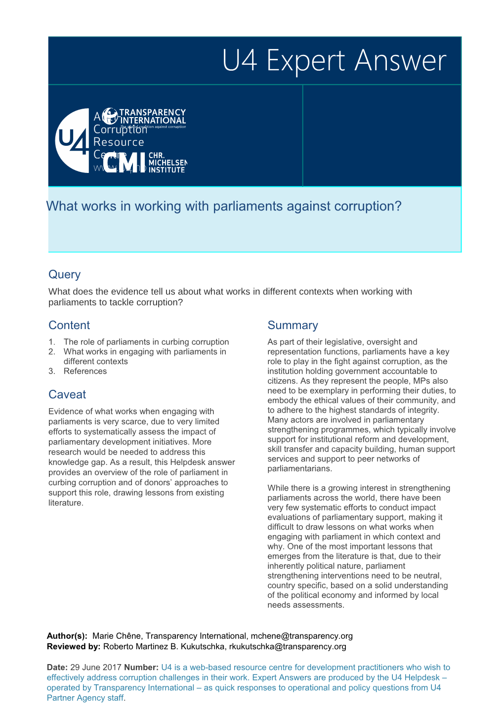 What Does the Evidence Tell Us About What Works in Different Contexts When Working With