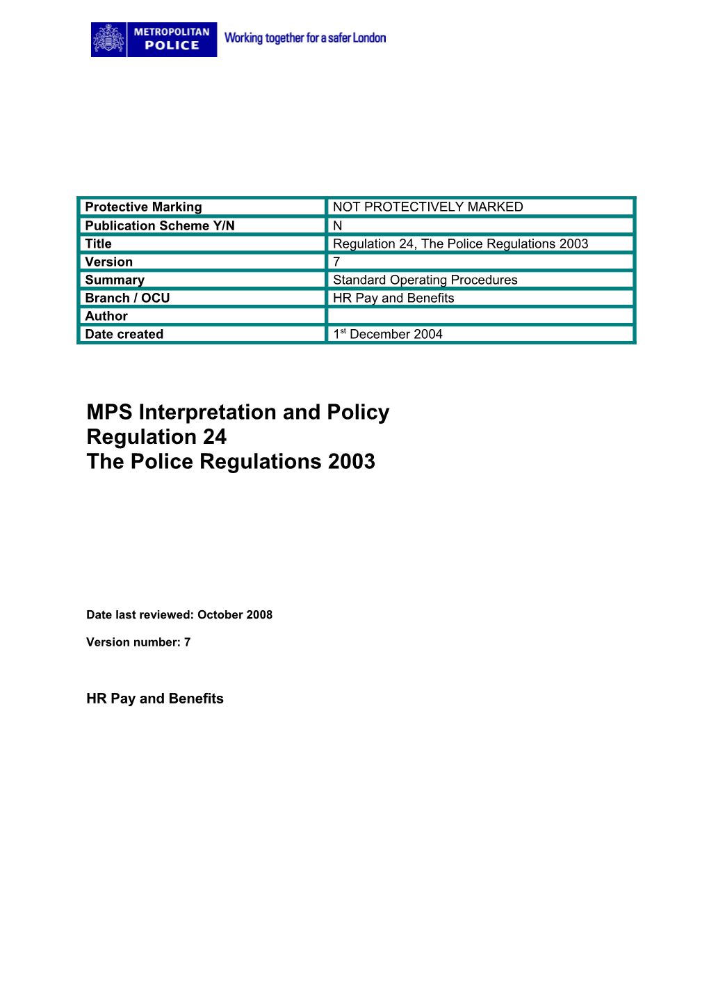 MPS Interpretation and Policy