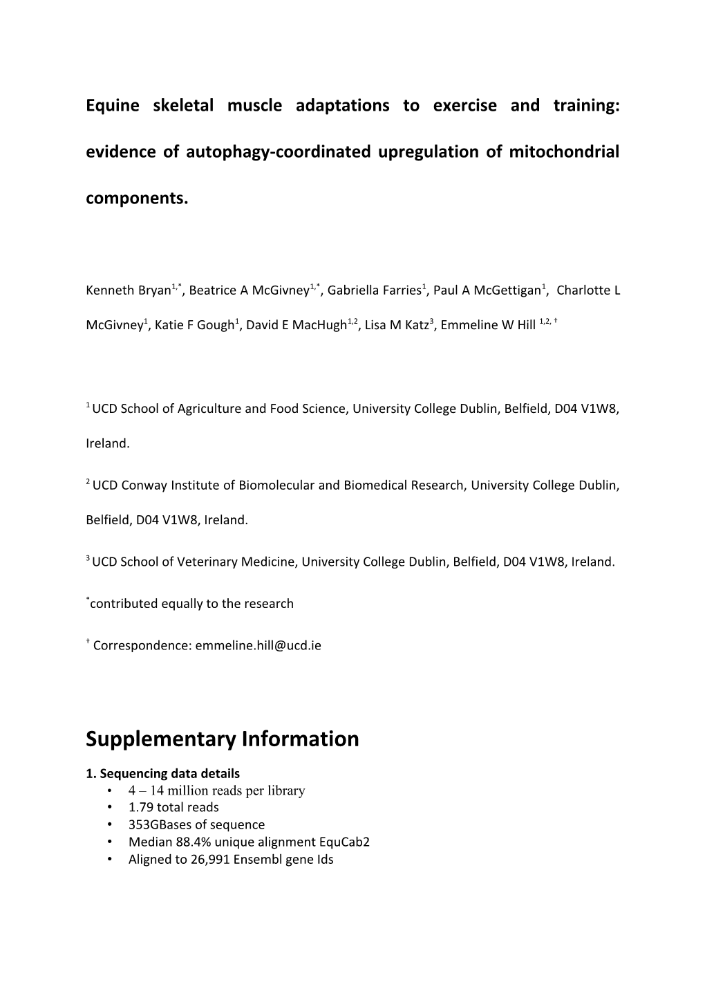 Equine Skeletal Muscle Adaptations to Exercise and Training: Evidence of Autophagy-Coordinated