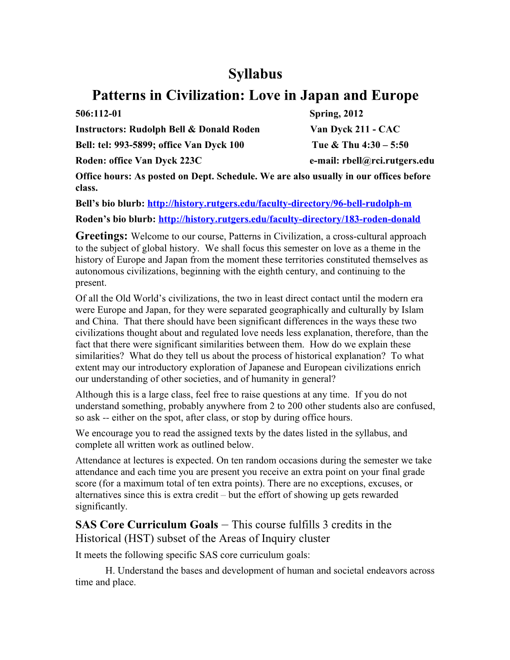 Patterns in Civilization: Love in Japan and Europe