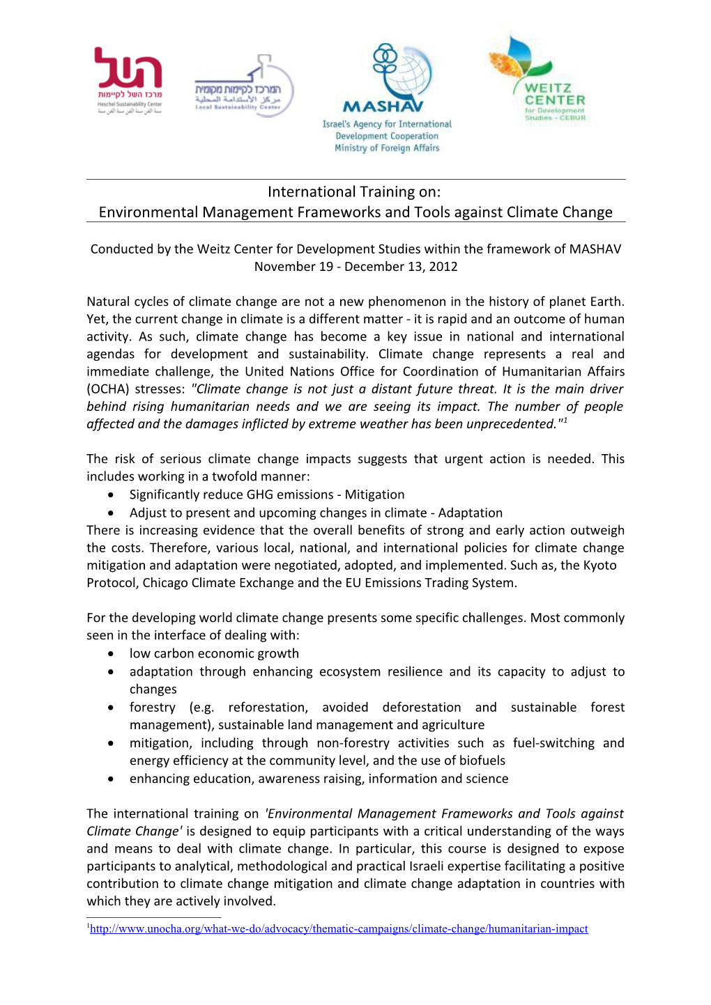 Environmental Management Frameworks and Tools Against Climate Change