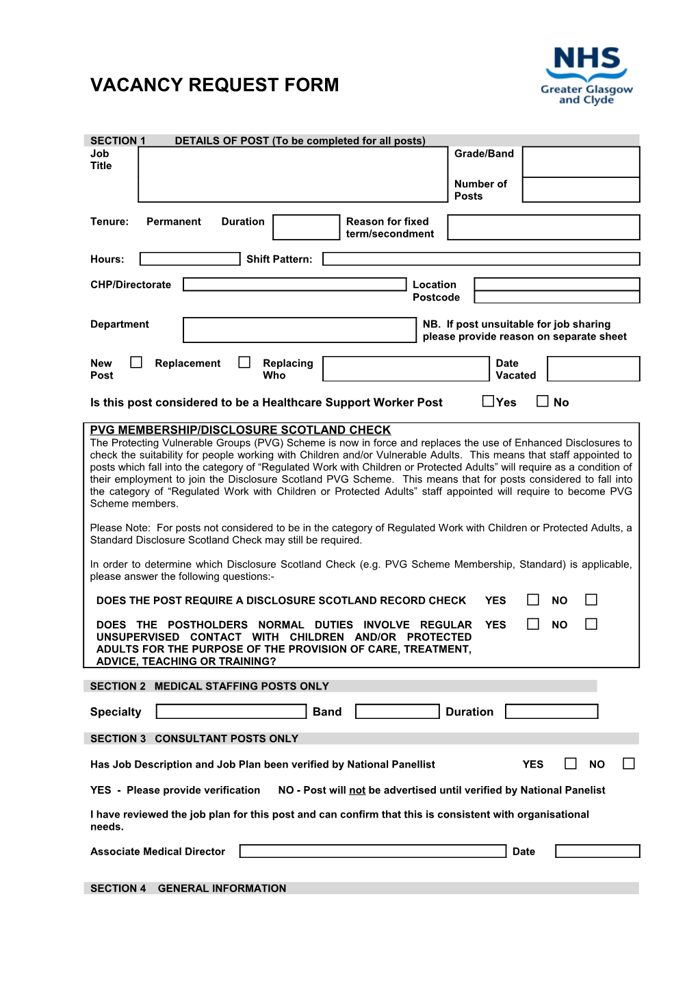 Vacancy Request Form April 11