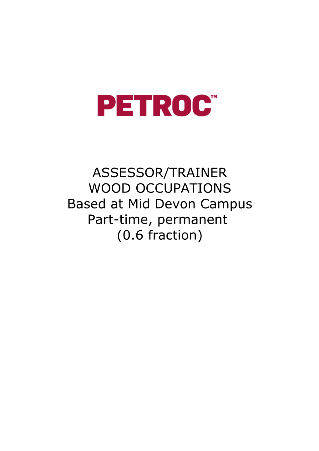 Assessor/Trainer