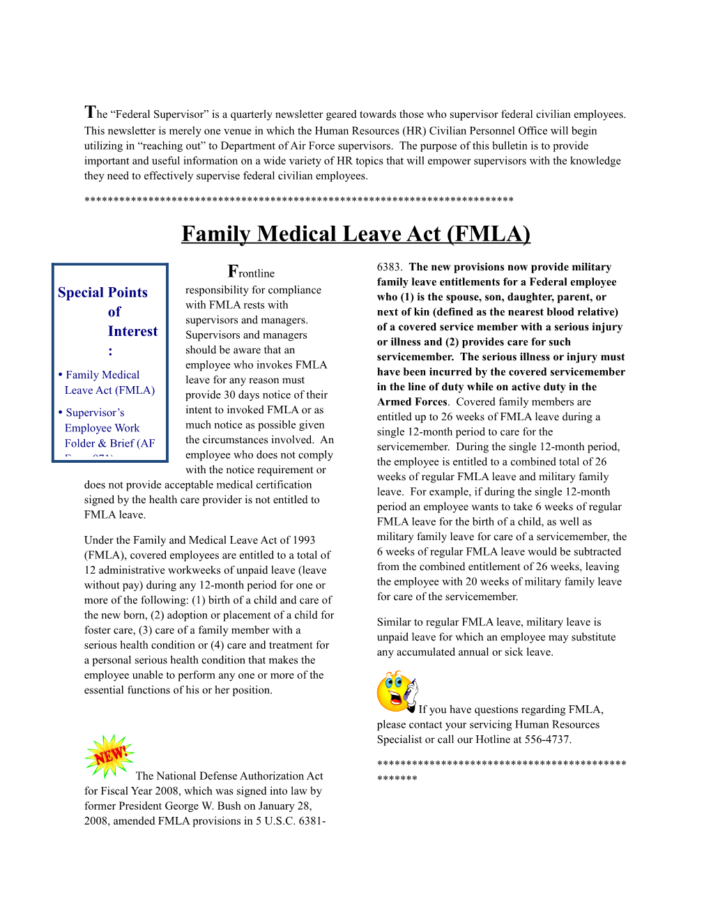 Familymedicalleaveact(FMLA)